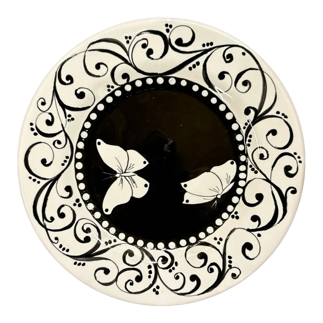 21 cm Dessert Plate – L&L Collection 1 – Black and White