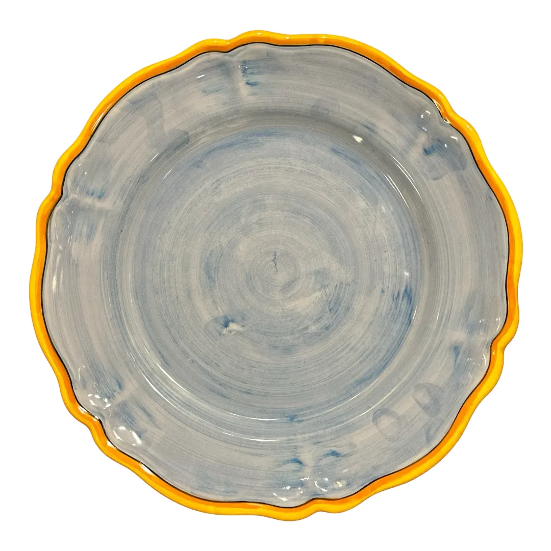 34 cm Charger Plate, Light Blue Background – Elena