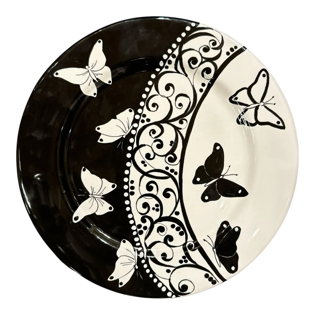 Sottopiatto D.31 cm - Collezione L&L 1 - Black and White