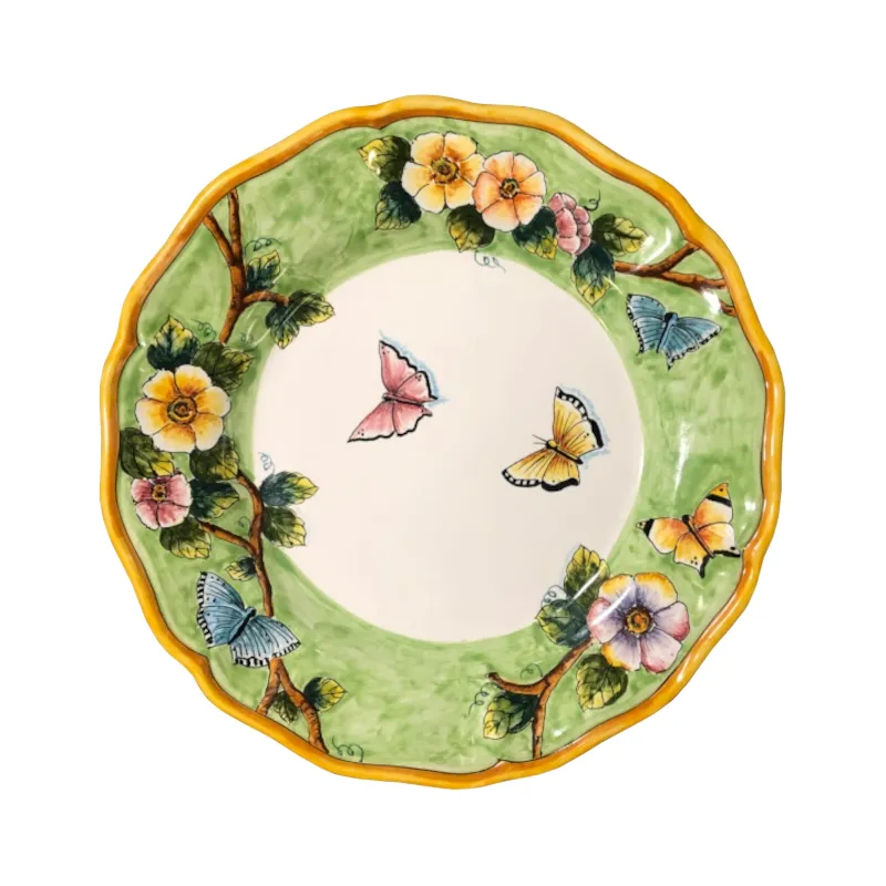 29 cm Dinner Plate, Green Background – Elena
