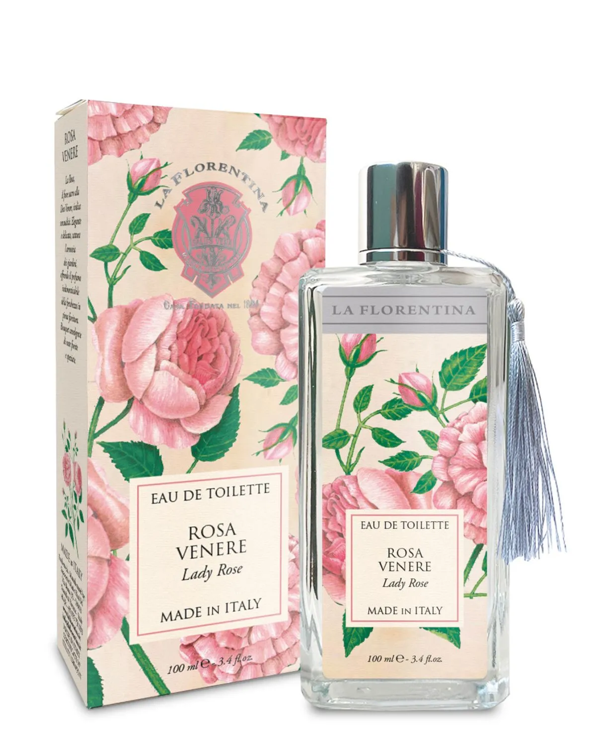 Eau De Toilette – Lady Rose – 100 ml 3.4 oz – La Florentina® Made in Florence