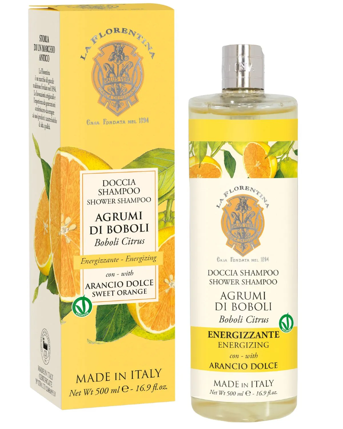 Shower Shampoo 500 ml – Boboli Citrus – La Florentina Made in Italy