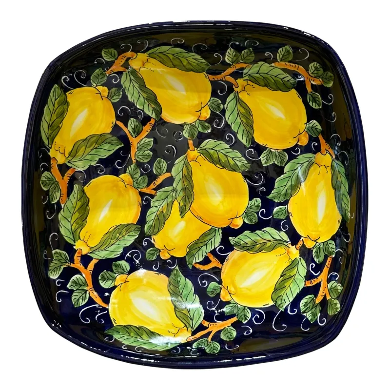 Square Bowl 25 × 25 cm – Tuscan Lemon