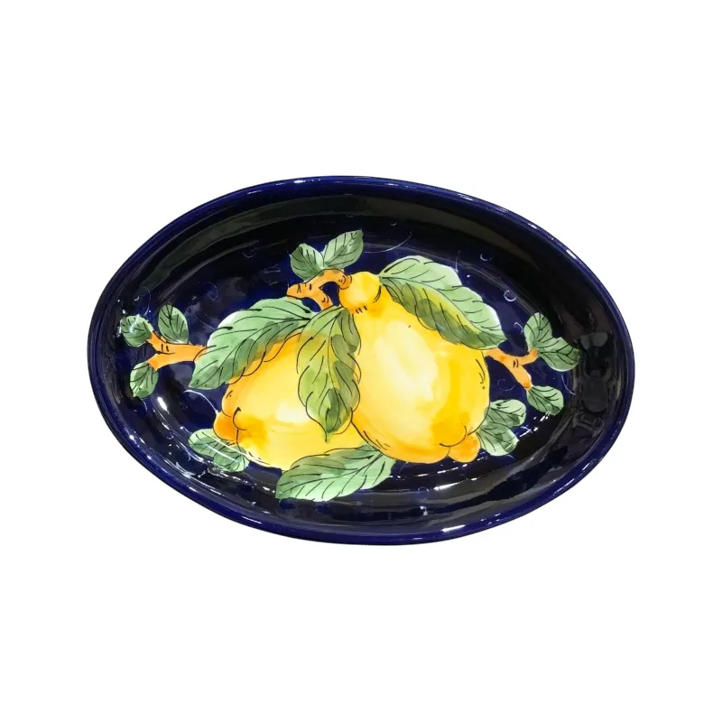 22 cm Oval Tray – Tuscan Lemon