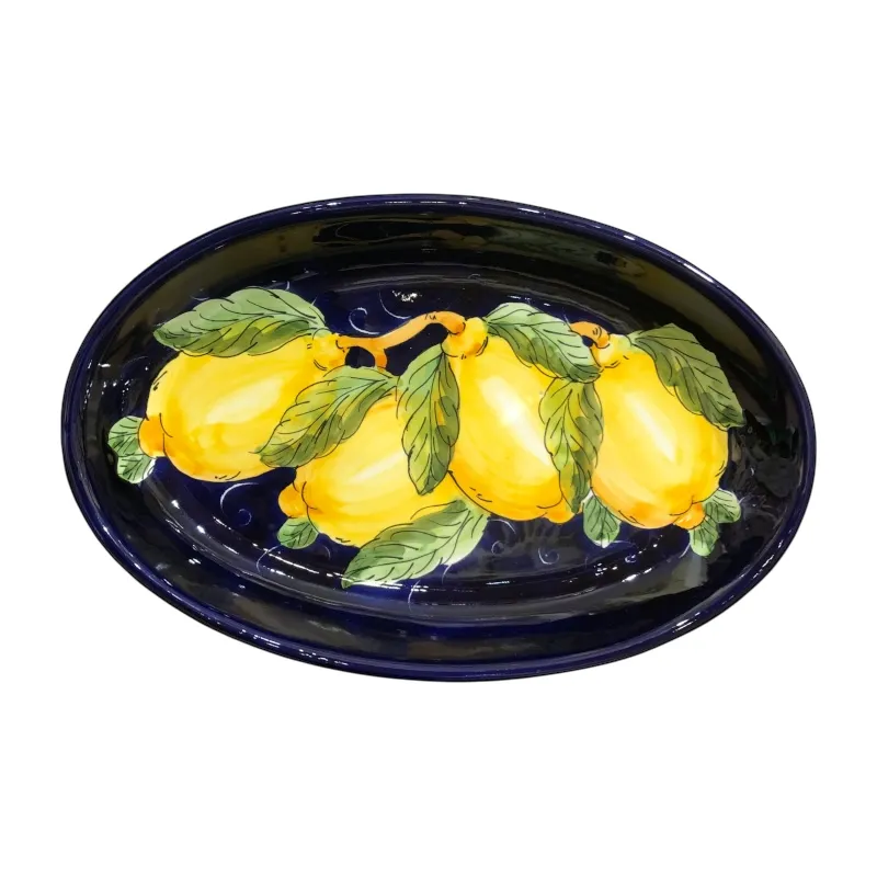 26 cm Oval Tray – Tuscan Lemon