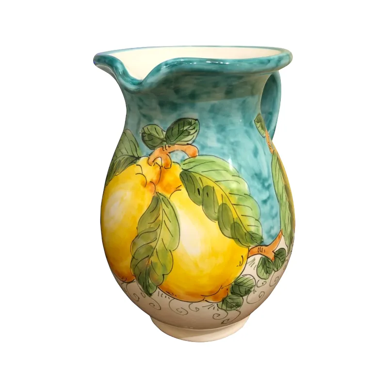 20 cm Jug – Lemon & Sea, Green