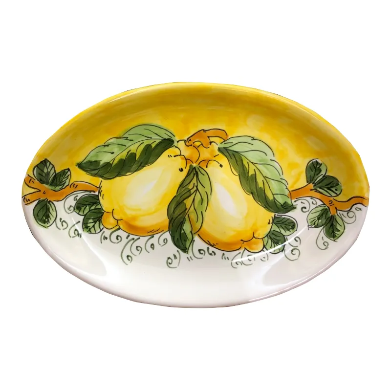Vassoio Ovale 26cm X 17cm – Limone Mare Giallo