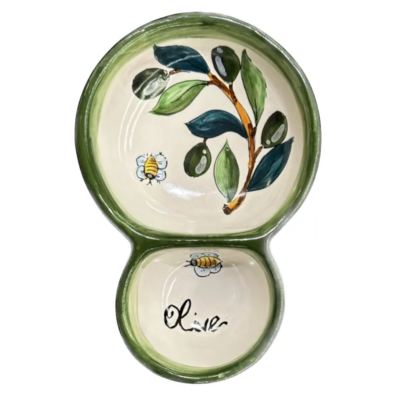 Double Olive Dish – Olive