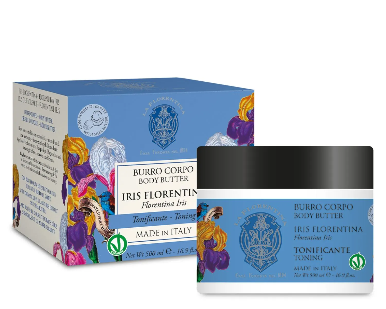 Burro Corpo 500 ml – Iris Florentina – La Florentina Made in Italy