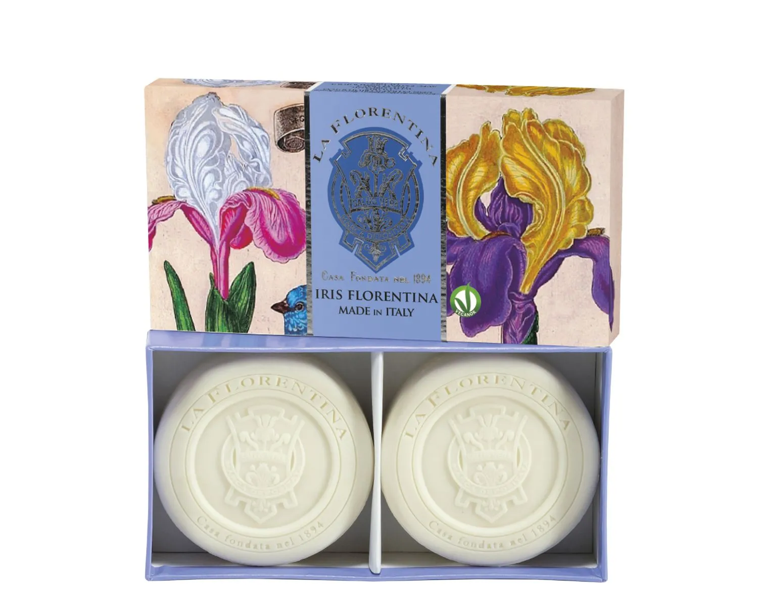 Box 2 Saponette 115 gr – Iris Florentina – La Florentina