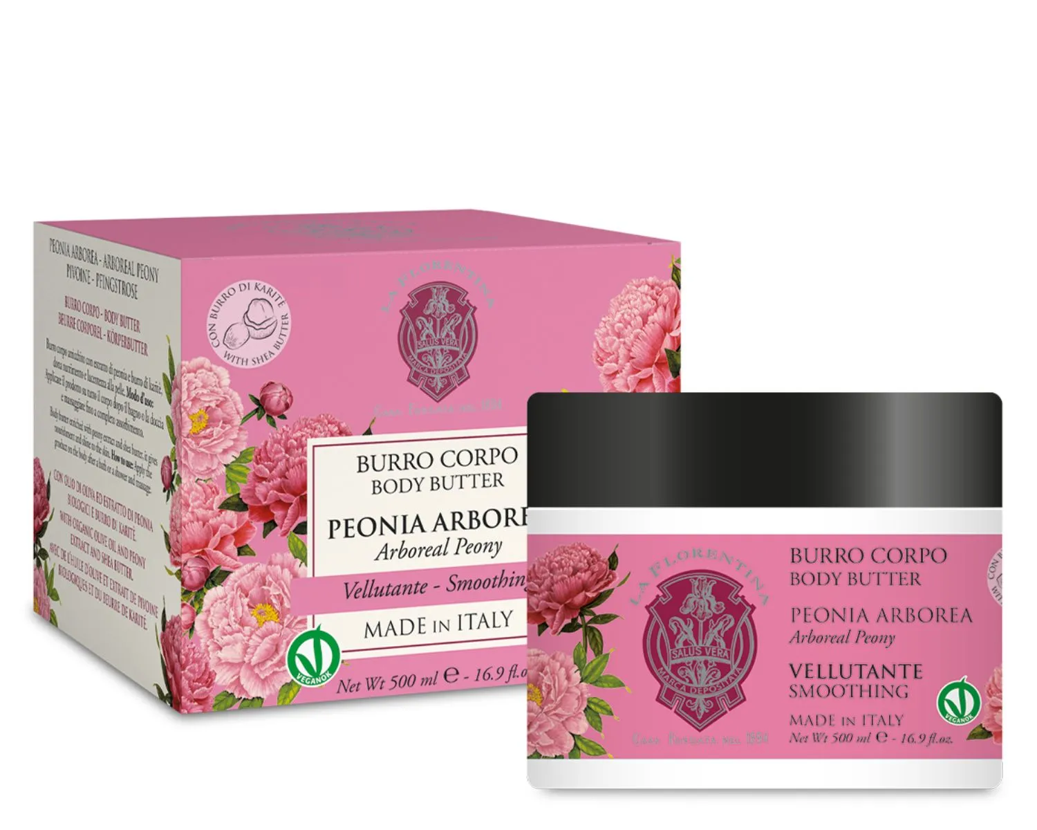 Body Butter 500 ml – Arboreal Peony – La Florentina Made in Italy