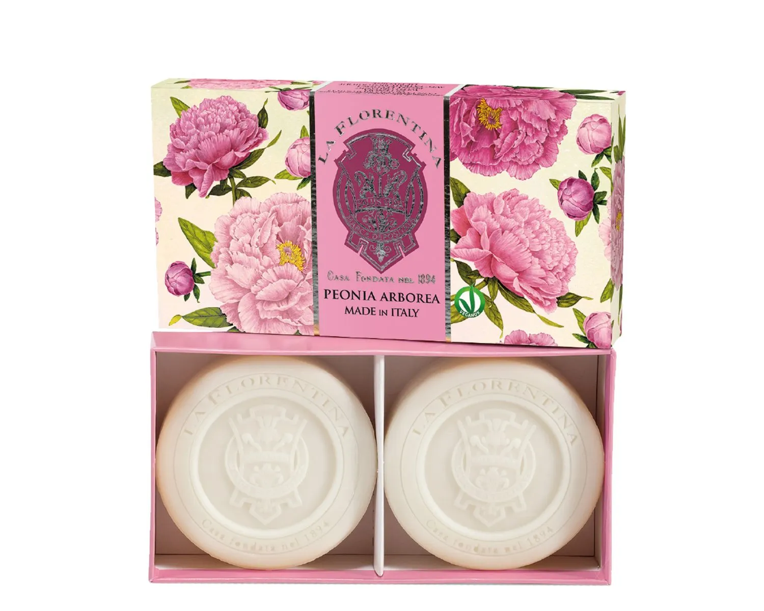 Box 2 Saponette 115 gr – Peonia Arborea- La Florentina