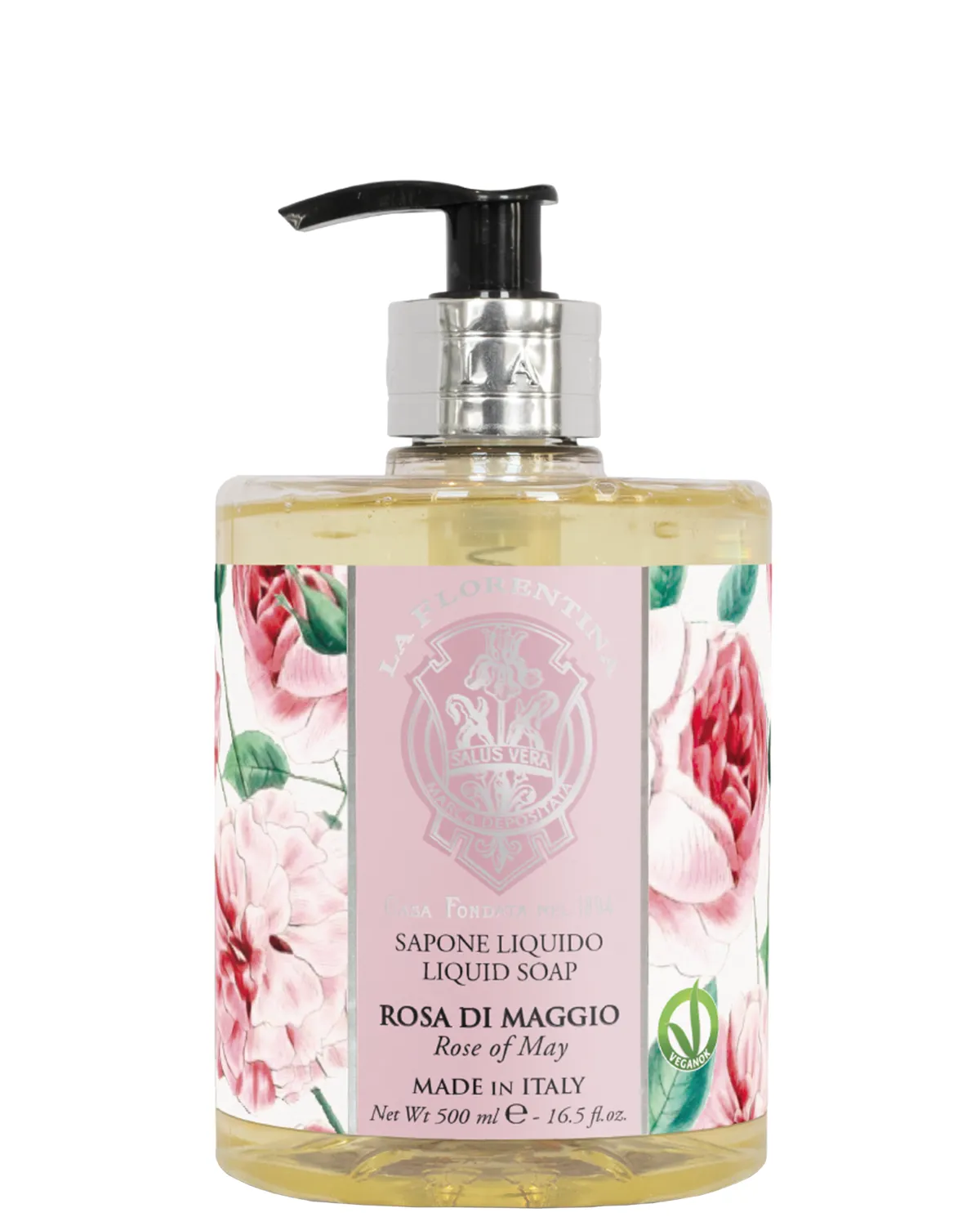 Sapone Liquido 500 ml -Rosa di Maggio – La Florentina