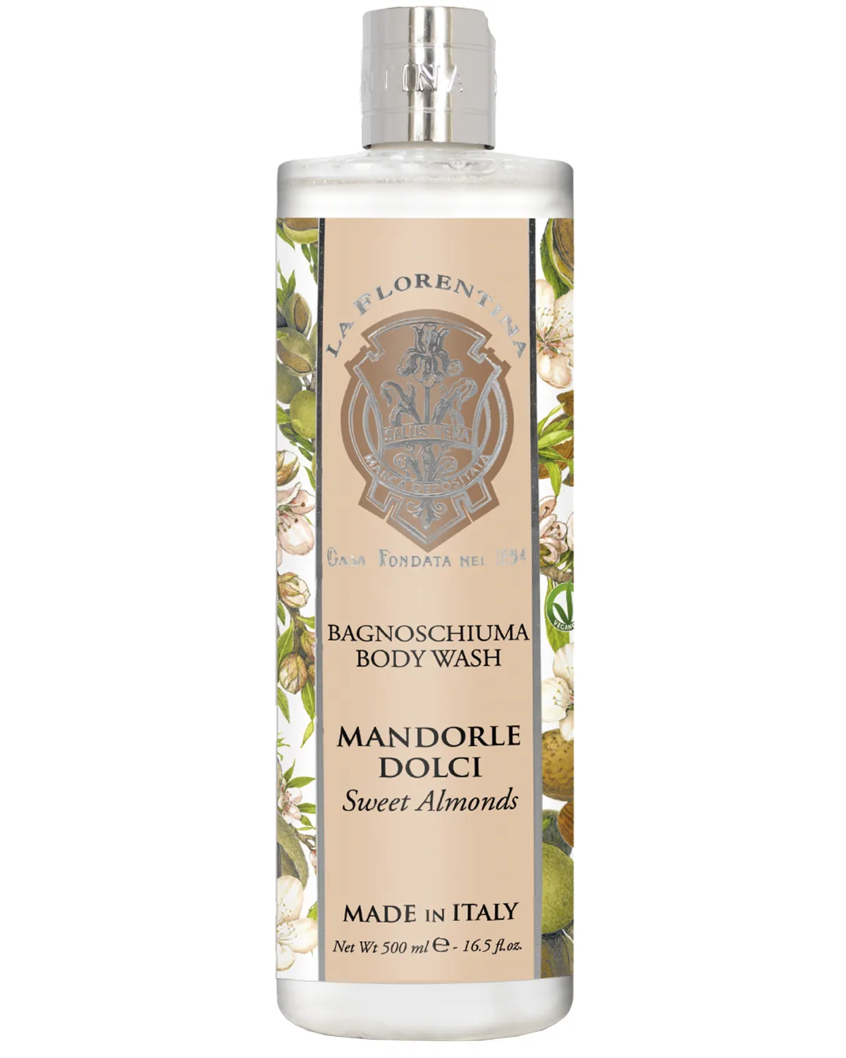 Bagnoschiuma 500 ml – Mandorle Dolci – La Florentina