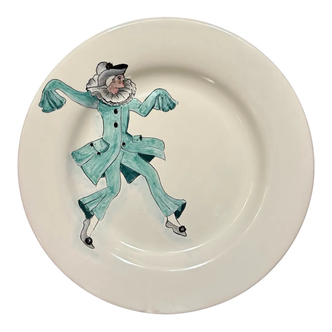 28 cm Dinner Plate “Beppe Nappa” – Commedia dell’Arte