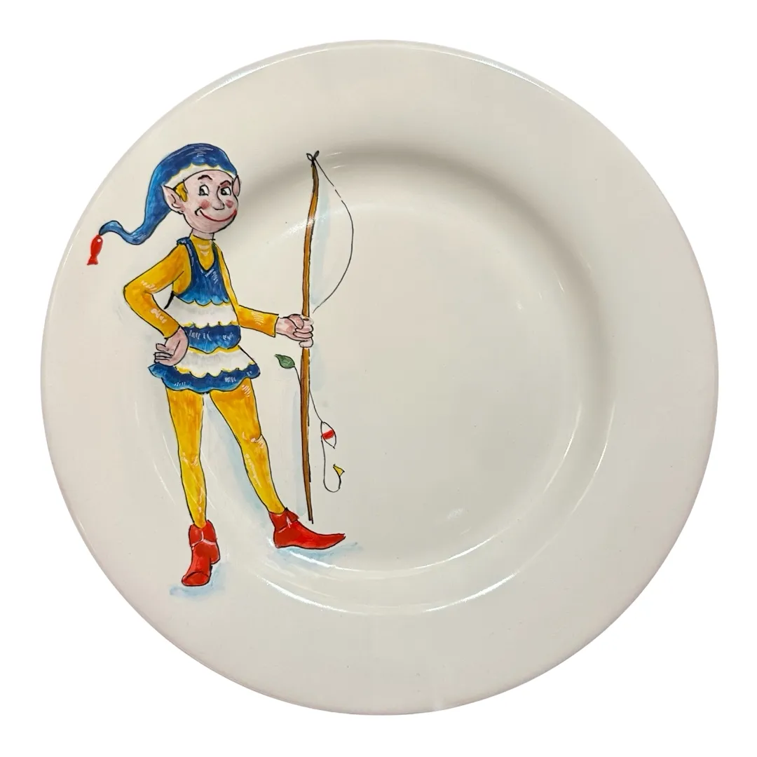 28 cm Dinner Plate “Mosciolino” – Commedia dell’Arte