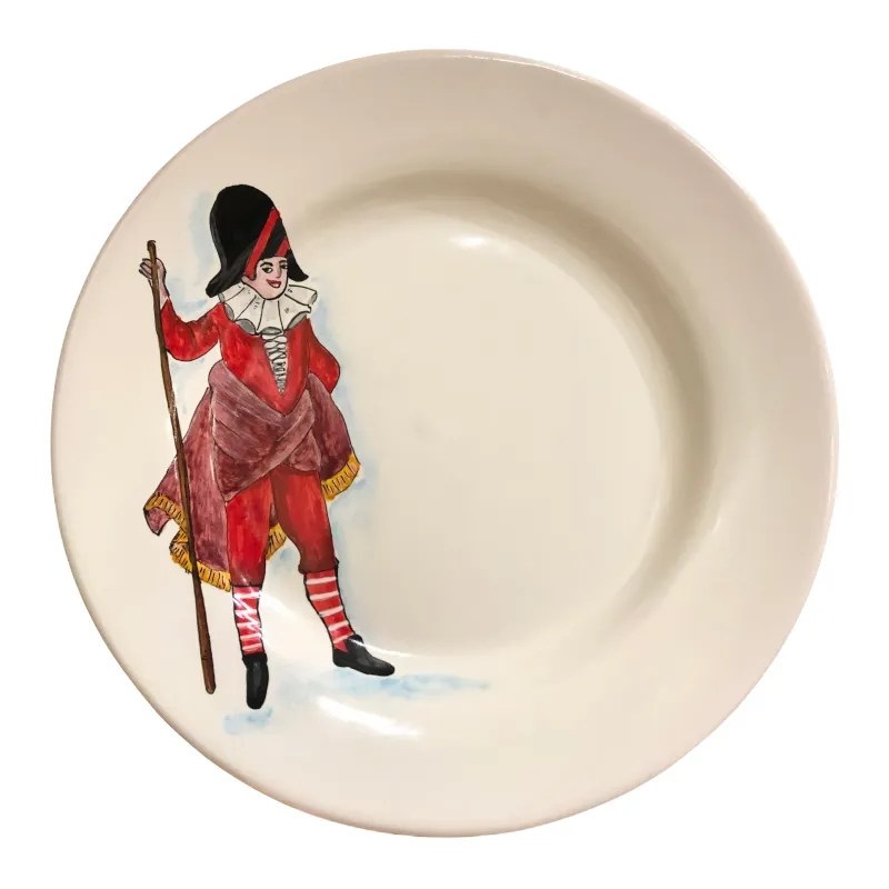28 cm Dinner Plate “Rugantino” – Commedia dell’Arte