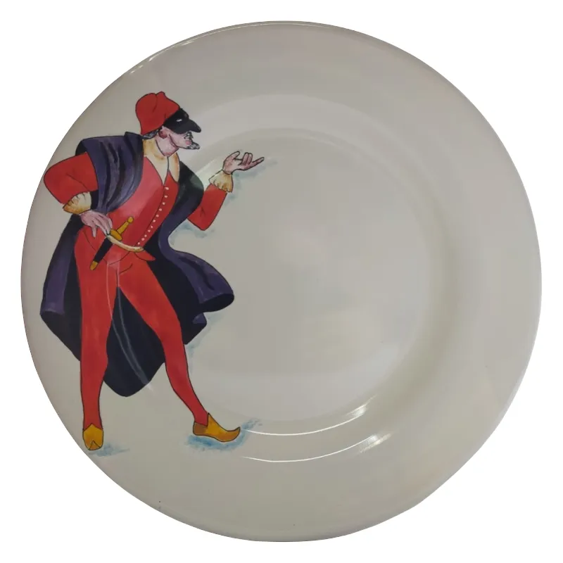 28 cm Dinner Plate “Pantalone” – Commedia dell’Arte