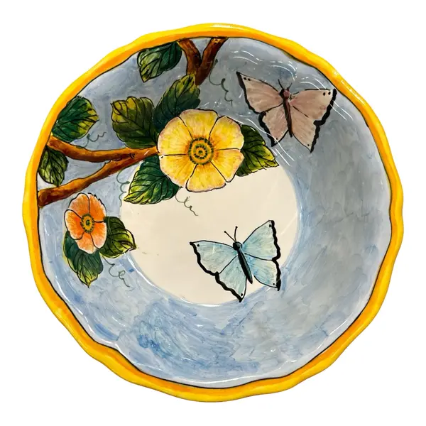 18 cm Bowl, Light Blue Background – Elena