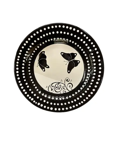 Piatto Ciotola Diametro 26 cm – Collezione L&L 2 – Black and White