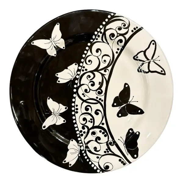 Sottopiatto D.31 cm - Collezione L&L 1 - Black and White