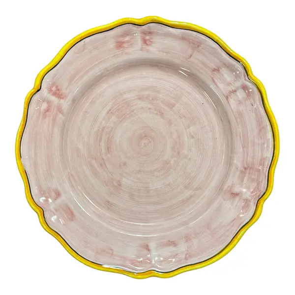34 cm Charger Plate, Pink Background – Elena