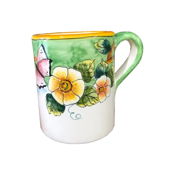 10 cm Mug, Green Background – Elena