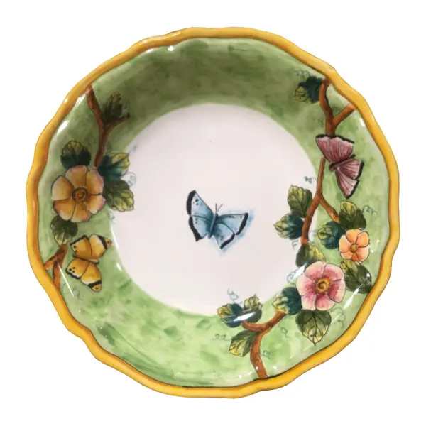 25 cm Bowl, Green Background – Elena