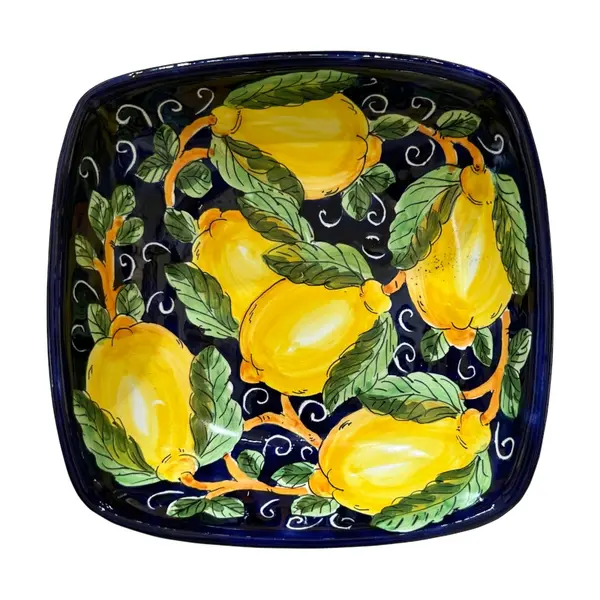 Square Bowl 18 × 18 cm – Tuscan Lemon