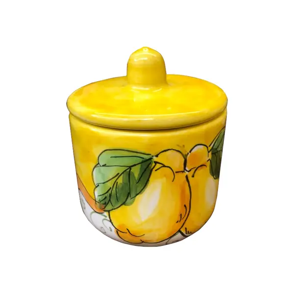Small 8 cm Sugar Bowl – Amalfi Lemon, Yellow