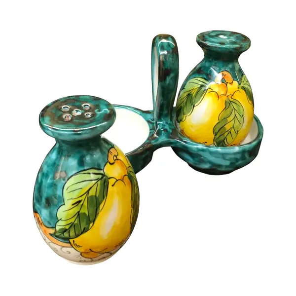 Salt and Pepper Set – Lemon & Sea, Green