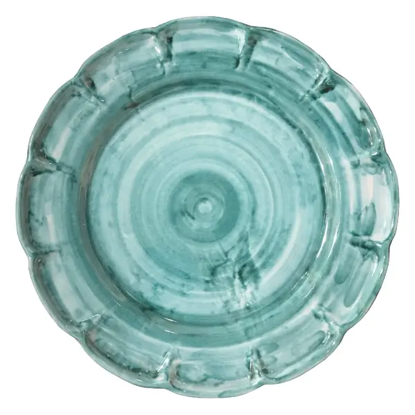 32 cm Charger Plate – Lemon & Sea, Green