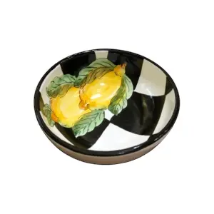16 cm Bowl, Checkerboard and Lemons – Katie
