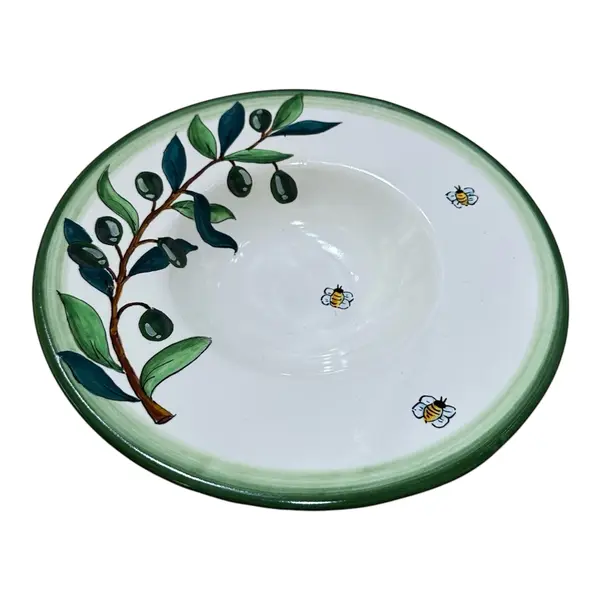 25 cm Priest's-Hat Plate – Olive