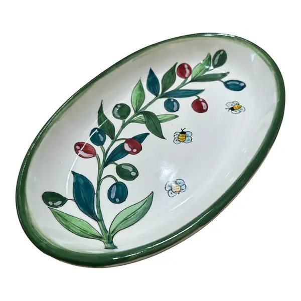 26 cm Oval Tray – Olive