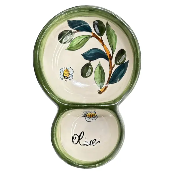 Double Olive Dish – Olive