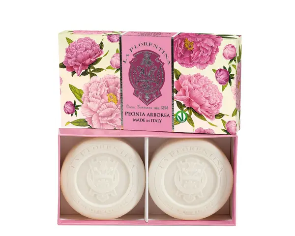 Box 2 Saponette 115 gr – Peonia Arborea- La Florentina