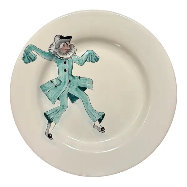 28 cm Dinner Plate “Beppe Nappa” – Commedia dell’Arte