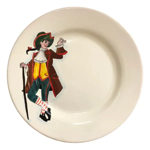 Piatto Piano Diametro 28 cm “Meneghino” – Commedia dell’Arte